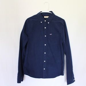Navy hollister button down